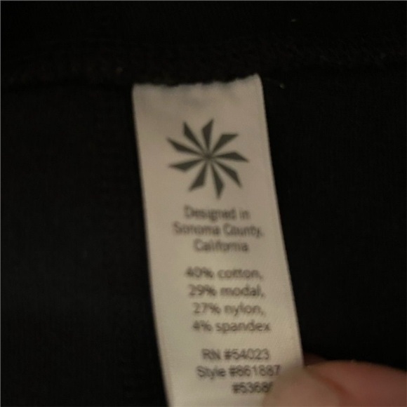 Athleta Women's Black A-Line Short Skirt M Casual with Zip Pockets - Picture 5 of 6